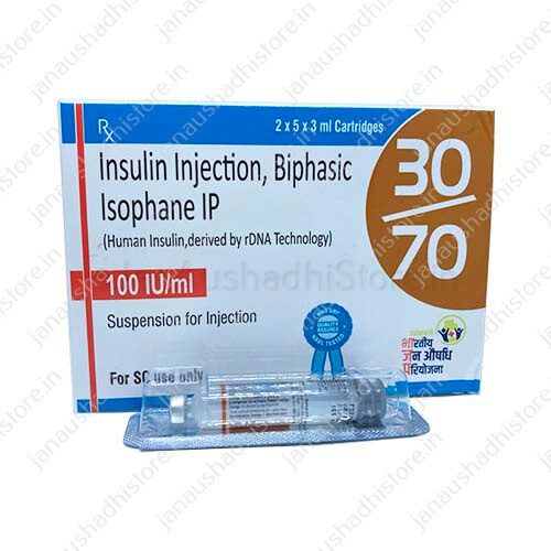 Biphasic Isophane Insulin 30/70 Cartridge – Janaushadhi Store