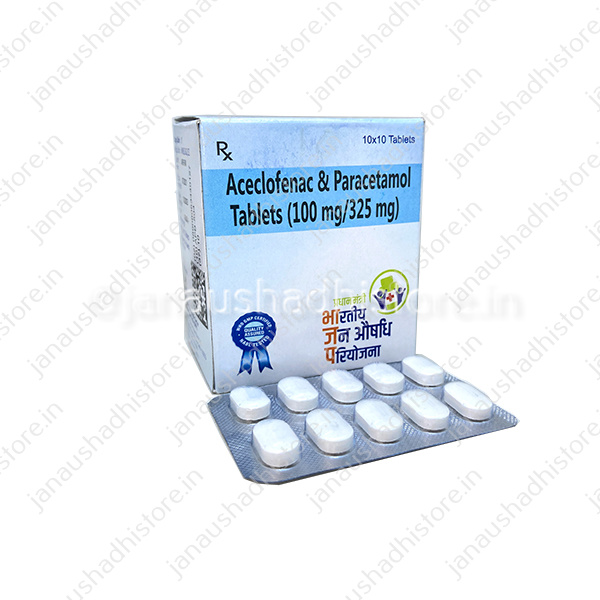 Aceclofenac and Paracetamol Tablet – Buy Online on Janaushadhi Store